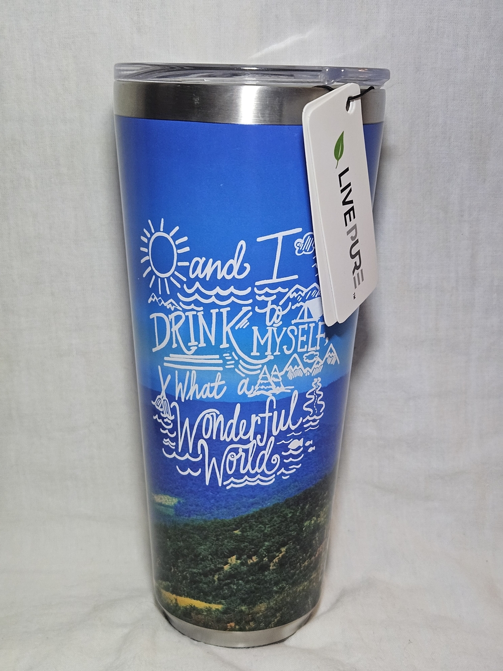 PURE Antimicrobial 32oz Wonderful World Tumbler